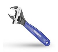 WORKPRO Chiave Inglese Regolabile da 250 mm, Chiave a Bocca Larga con Scala Metrica Laser, Impugnatura Ergonomica Antiscivolo per Casa, Garage e Officina
