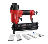WORKPRO Chiodatrice Pneumatica 2 in 1, 18GA 9040/F50 Sparachiodi Aria Compressa max 7,1 bar con 400 Chiodi e 300 Graffette, Adatto per la fabbricazione di mobili, decorazione d'interni ecc