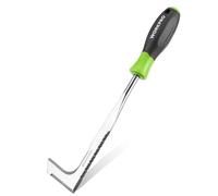 WORKPRO Estirpatore Erbacce Manuale, sarchiatore per erbacce con bordo seghettato, estirpatore erbacce da giardino per rimuovere muschio ed erbacce da 30,5 cm con manico