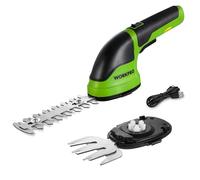 WORKPRO Forbici a Batteria 2 in 1, 3,6 V Cesoia Elettrica a Batteria al Litio 2 Ah, Il Tagliasiepi per Larghezza di Taglio 75 mm, Lunghezza di Taglio 118 mm, Adatto al Giardino il Tagliasiepi (Verde)