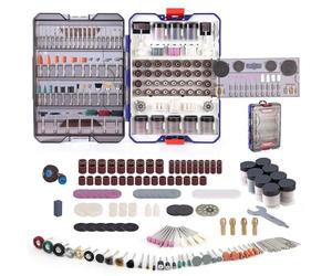WORKPRO Kit Accessori per Utensile Rotativo 698 Pezzi, Inserti per Utensile Multifunzione per Taglio Facile, Smerigliatura, Levigatura, Lucidatura, Pulizia, Foratura, Intaglio e Incisione