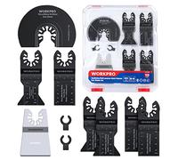 WORKPRO Lame Utensile Multifunzione 10 Pezzi, Lame Utensile Oscillanti | Bi-Metallo, Accessori Oscillanti per Metallo Legno Plastica Cartongesso, Compatibile con la Maggior Parte delle Marche