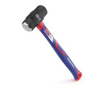 WORKPRO Martello Ottagonale 1,4KG con Manico in Fibra di Vetro, Testa in Acciaio Forgiato Trattato Termicamente, per Edilizia, Lavori su Roccia e Legno, Scalpellatura, Uso Domestico
