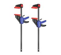 WORKPRO Morsetti da Falegname 2 Pezzi, Set di Morsetti per Legno a sgancio rapido da 305 mm per il Serraggio e l'allungamento, Morsetti a barra Serraggio 68 kg, Fissaggio del Legno con una Sola Mano