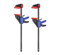 WORKPRO Morsetti da Falegname 2 Pezzi, Set di Morsetti per Legno a sgancio rapido da 305 mm per il Serraggio e l'allungamento, Morsetti a barra Serraggio 68 kg, Fissaggio del Legno con una Sola Mano
