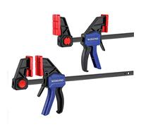 WORKPRO Morsetti da Falegname Professionali 2 Pezzi, Set di Morsetti per Legno 305mm Forza di Serraggio 136 kg, Sgancio Rapido per il Serraggio e l'allungamento, Fissaggio del Legno con una Sola Mano