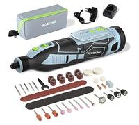 WORKPRO Multiutensile Rotante a Batteria 12V, Strumento Multifunzione senza Fili con 114 Accessori, Utensile Rotativo a 5 Velocità Variabili da 7500-32000giri/min per Tagliare/Scolpire/Lucidare