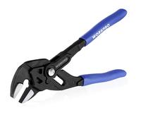 WORKPRO Pinza Chiave da 180 mm, Pinza Chiave Cr-V, Chiave Regolabile, Pinza con Ganascia Autoregolante, Apertura Massima della Ganascia 40 mm, Impugnatura Ergonomica