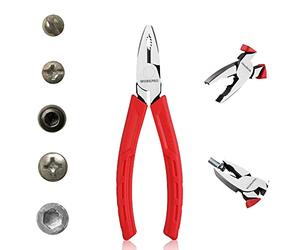 WORKPRO Pinza Universale 165mm, Pinza Multiuso 3 in 1, Pinza Combinata Professionale con Impugnatura Antiscivolo, Acciaio al Cromo Vanadio, per Elettricista