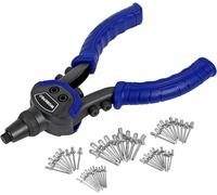 WORKPRO Rivettatrice Manuale Con 5 Testa Intercambiabile, Pistola a Rivetti Con