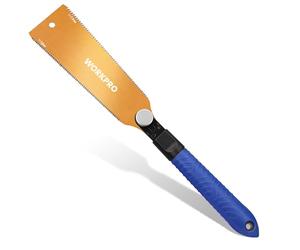 WORKPRO Sega Giapponese da 210 mm, con Lama SK5 da 0,6 mm, Sega a Mano Giapponese a Doppio Taglio 18TPI/7-9TPI, Sega a Taglio Fine Professionale per Falegnami Fai da Te per la Lavorazione del Legno