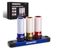 WORKPRO Set Chiavi a Bussola 1/2”, Bussola professionale con Guida