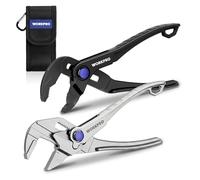 WORKPRO Set da 2 Pinze Mini: Pinza Multipresa e Pinza Chiave, 100 mm