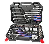 WORKPRO Set di 123 Chiavi a Bussola, Chiavi a Cricchetto 1/2", 1/4", 3/8"