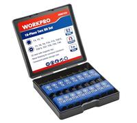 WORKPRO Set di 16 Punte Torx S2 da 25 mm, in Acciaio S2
