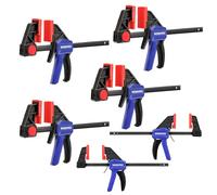 WORKPRO Set di 6 morsetti a mano singola 150 mm, forza di serraggio 22