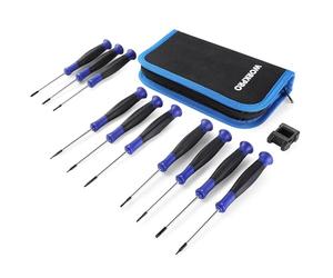 WORKPRO Set di Cacciavite di Precisione 10 Pezzi, Set di Cacciavite Mini con Punta Magnetica (Piatta, Phillips, Torx), Adatto per Lavori di Precisione, Viene Fornito con un Magnetizzatore