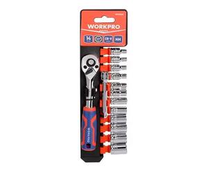 WORKPRO Set di chiavi a tazza 1/4" 14 pezzi