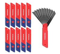 WORKPRO Set di Lame per Taglierino, 100 Lame da Taglio a Pressione Professionali a 8 Segmenti, Lame di Ricambio SK5, Spessore 0,5 mm e Larghezza 18 mm con Scatola