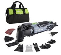 WORKPRO Strumento multifunzione oscillante 300 W, 7 velocità regolabili, con 17 accessori, angolo di oscillazione di 3°, meccanismo di cambio rapido della lama per segare, raschiare, modellare,