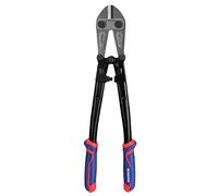 WORKPRO Tagliabulloni da 45,7 cm, lama in acciaio al cromo molibdeno, tagliabulloni resistente con impugnatura in gomma morbida, utensile da taglio per catena, filo, vite, rivetto, nero, blu, rosso