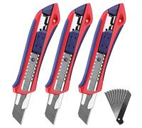 WORKPRO Taglierino Cutter 18 mm con 10 Lame di Ricambio SK5