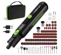 WORKPRO Utensile Rotante, Strumento Multifunzione da 7,2 V, con 117 Accessori, Mini Trapano con 6 Velocità Variabili 30000 giri/min, Borsa di Stoccaggio, per Tagliare, Smerigliare, Incidere, Forare