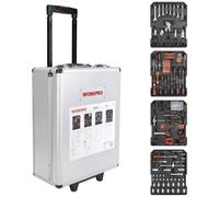 WorkPro WP1050 Kit utensili in valigia, con ruote 1050 parti