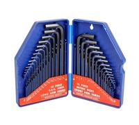 WORKPRO WP222018 - Set di 30 chiavi a brugola professionali CR-V metriche/pollici