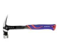WorkPro WP241014 Martello da carpentiere manico ergonomico, duro 560 g 1 pz.
