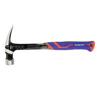 WorkPro WP241014 Martello da carpentiere manico ergonomico, duro 560 g 1 pz.
