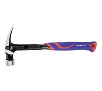 WorkPro WP241014 Martello da carpentiere manico ergonomico, duro 560 g 1 pz.