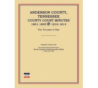 Works Progress Anderson County, Tennessee, County Court Minutes, 18 (Tascabile)
