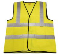 Sealey Alta Visibilità Gilet ( Sito & Strada Utilizzare) Giallo - XL 9804XL