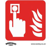 Worksafe SS31V10 Sicurezza Segno Fuoco Allarme Simbolo - Vinile Autoadesivo -