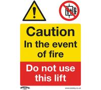 Worksafe SS43P10 Sicurezza Segno Attenzione Non Uso Sollevamento - Plastica -