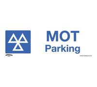 Sealey Avvertimento Sicurezza Insegna - Mot Parcheggio - Vinile Autoadesivo -