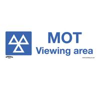 Sealey Avvertimento Sicurezza Insegna - Mot Vista Area - Vinile Autoadesivo -