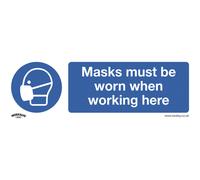Worksafe SS57V1 Obbligatorio Sicurezza Segno - Maschere Deve Be Worn -