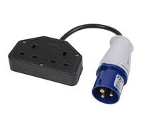 Sealey 16A/13A Doppio Presa Finale & Cavo Set WPS16132