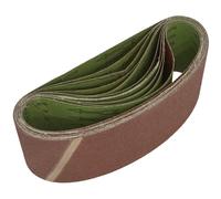 Levigatura Cintura 100 x 610mm 80Grit - Confezione Di 10 - Sealey WSB6180 Nuovo