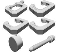 Workshop C-Clamp Assembly Kit - Enhanced Plastic Design for Tools