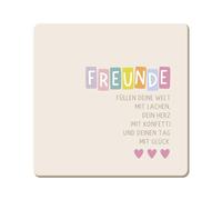 Workshop grafico divertente sottobicchiere in sughero | Amici