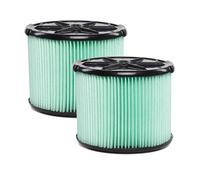 workshop Wet Dry Vacuum Filters WS13045 F2 HEPA media Filter for Shop Vacuum Cleaner (2-pack media - Filtro HEPA per aspirapolvere a secco bagnato) Fits officina 3-gallon a 4 - 1/2-gallon Shop aspirapolvere