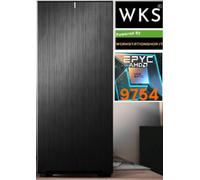 Workstation computer wks387 (doppia) amd epyc 9754 (256 core) 384gb...