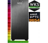 Workstation computer wks630 (singola) amd epyc 9654 (96 core) ,128g...