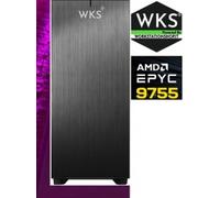 Workstation computer wks794 (singola) amd epyc 9755 (128 core),128g...