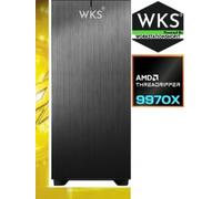 Workstation computer wks797 amd threadripper 9970x (32 core),32gb d...