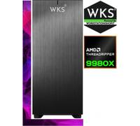 Workstation computer wks821 amd threadripper 9980x (64 core),32gb d...