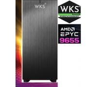 Workstation computer wks825 (singola) amd epyc 9655 (96 core) ,128g...